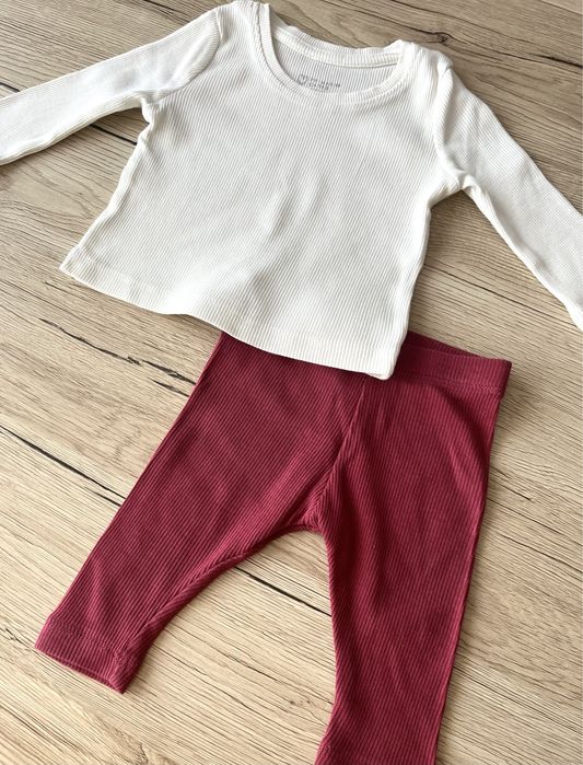 Paka zestaw komplet ubranka niemowlęce dziewczynka proste nowe 62