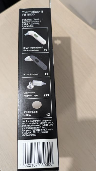 Bezdotykowy termometr Braun ThermoScan 3