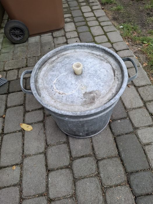 Kocioł ocynkowany RETRO z pokrywą i sitem ok. 35L