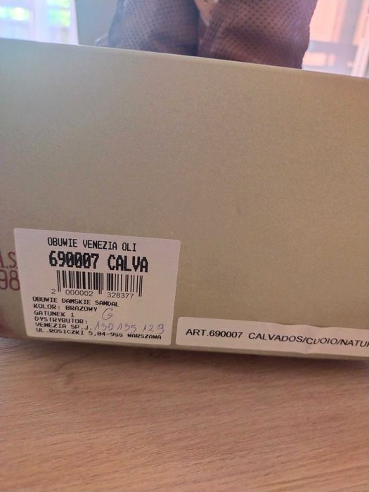 CALVA Sandały A.S.98, rozmiar 39