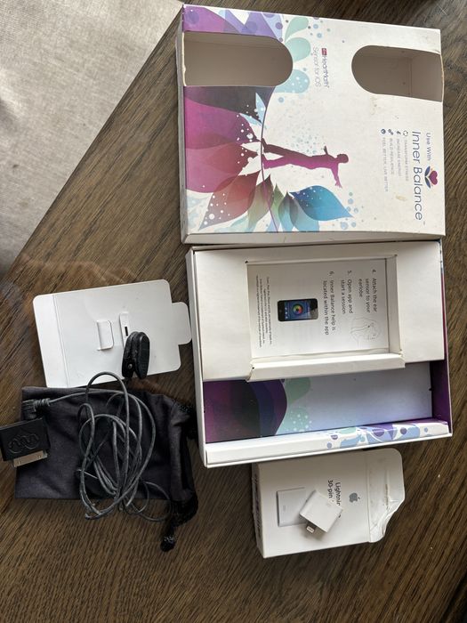Sensor Inner Balance HeartMath para iPhone (iOS) + Adaptador Lightning