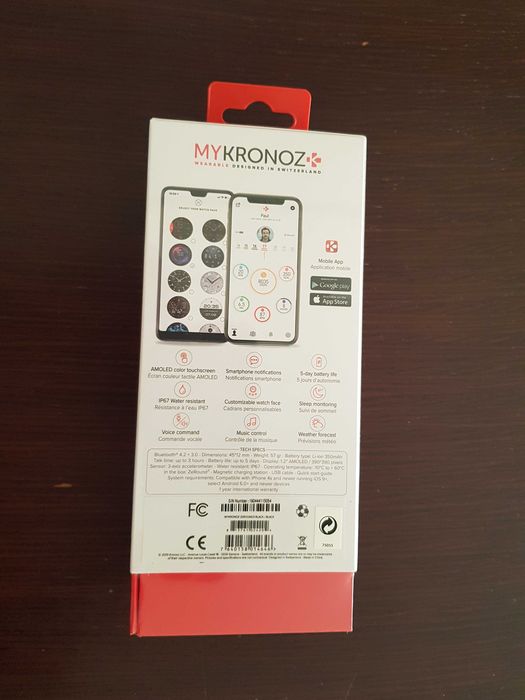 Relógio Smartwatch Mykronoz (novo – ainda embalado)