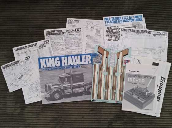 Tamiya King Hauler 1:14 com reboque – conjunto completo!