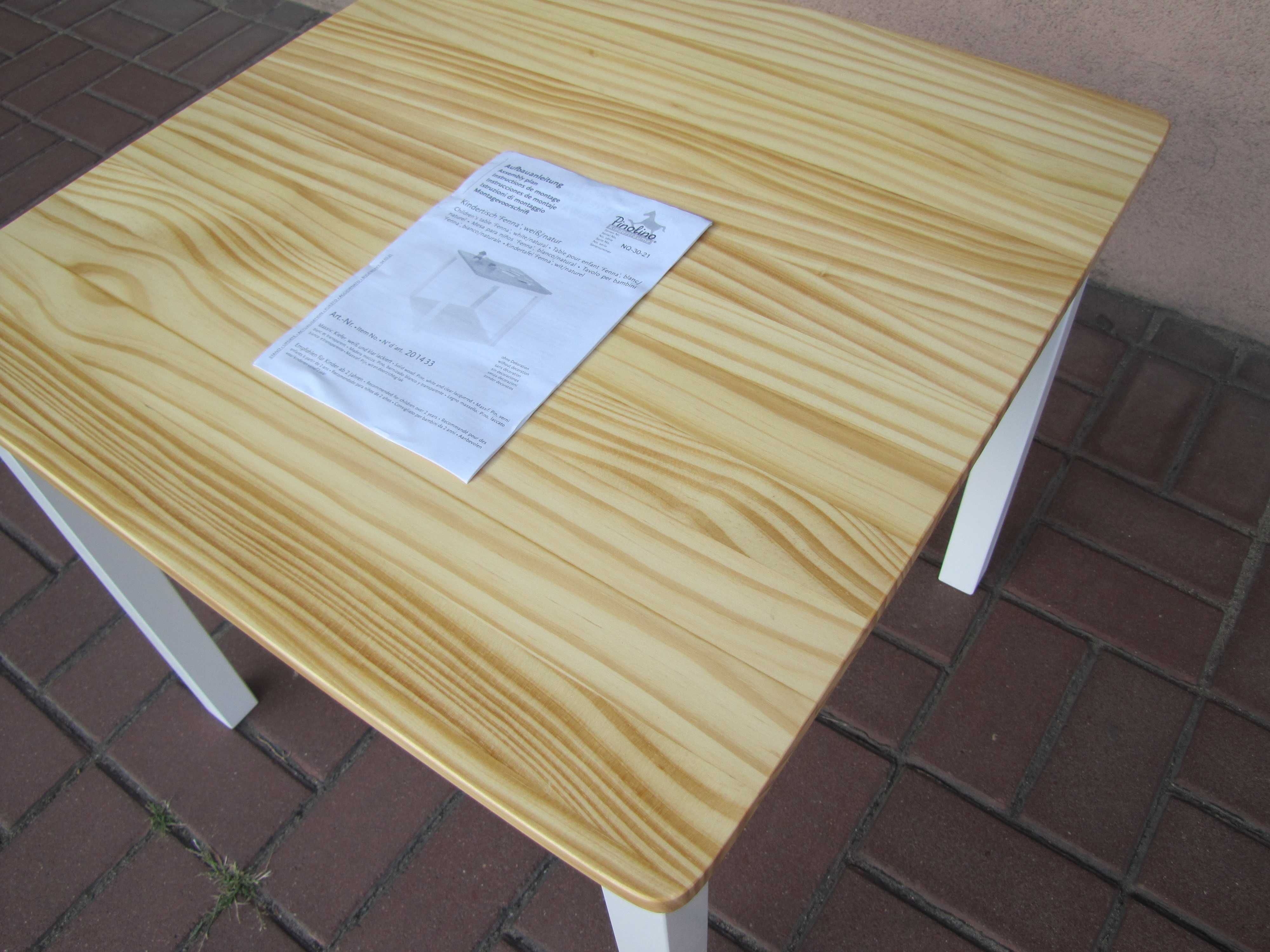 Pinolino Stół dziecięcy stolik Fenna, z litego drewna wys. 51cm Myszków •