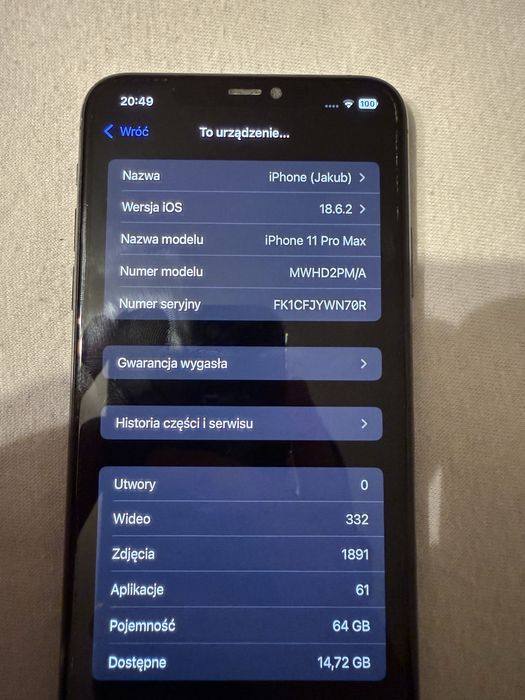 Iphone 11 Pro Max 64GB