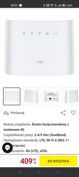 Router TCL Linkhub 2.4 G & 5G