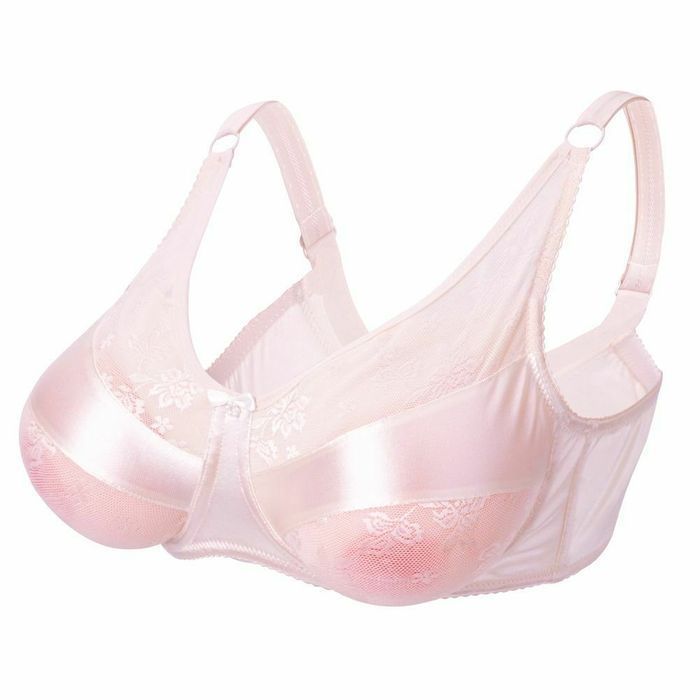 Sutiã com bolsinhas para silicone especial seios de silicone de renda