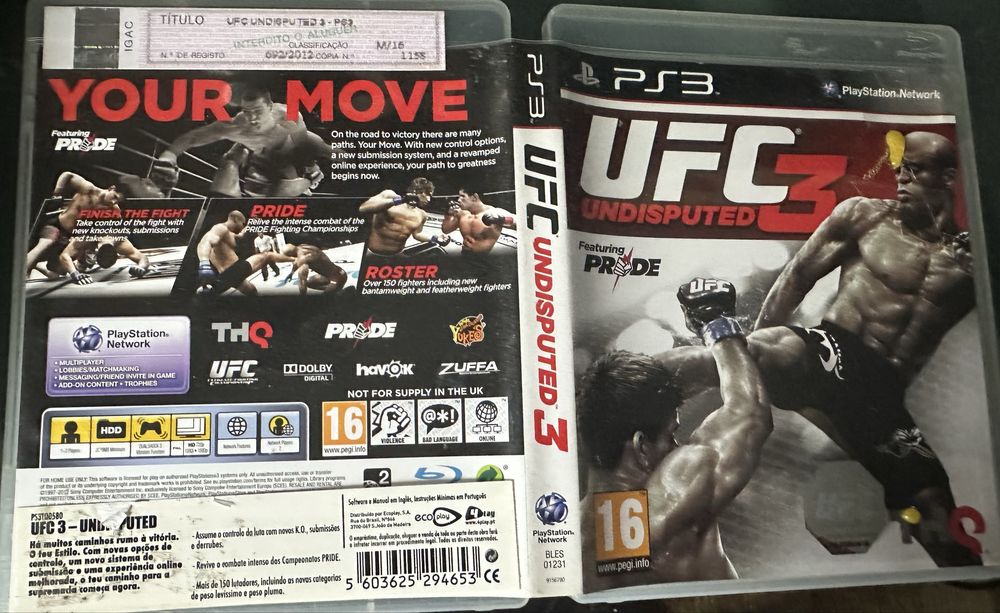 UFC 3 Undisputed - ps3