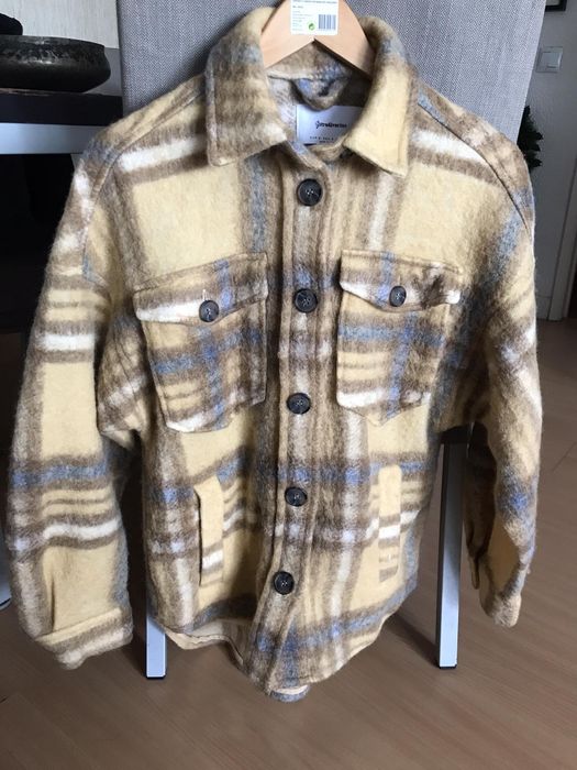 Camisa casaco lã Stradivarius