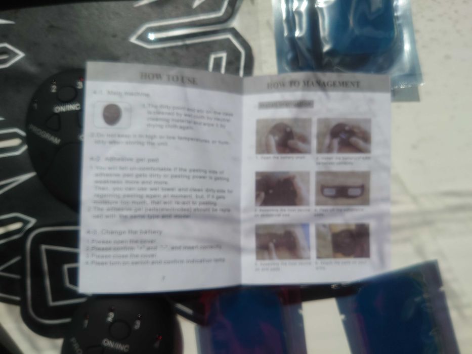 Фитнес-массажеры EMS Smart Fitness и Гелевые подушечки для EMS