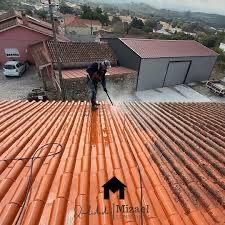Limpeza de telhado e ipermeabilização