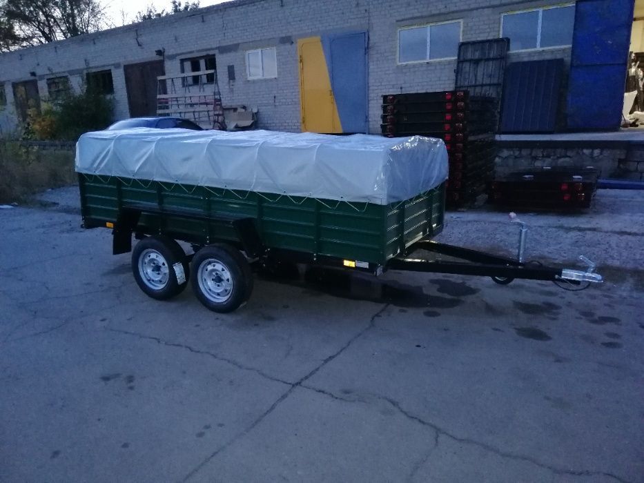 Автомобільний двохосний причеп "Коріда-Тех", оригінальний заводський.