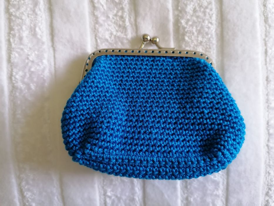 Porta moedas em crochet Novo