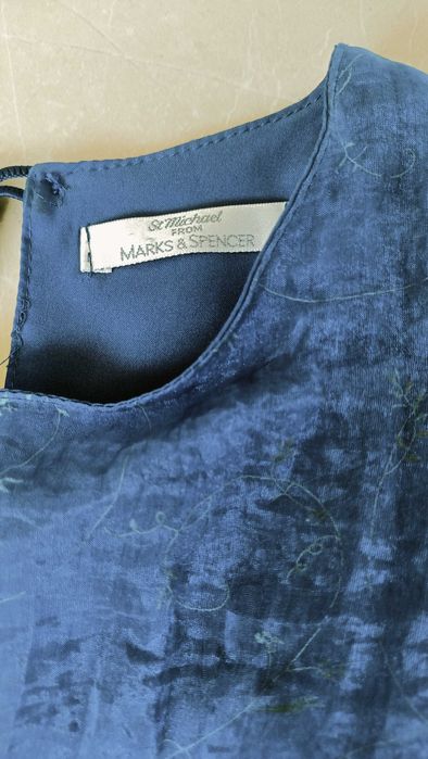 Нарядна сукня з органзи Marks&Spencer,синя д/дівчинки 5-11 роки Англія