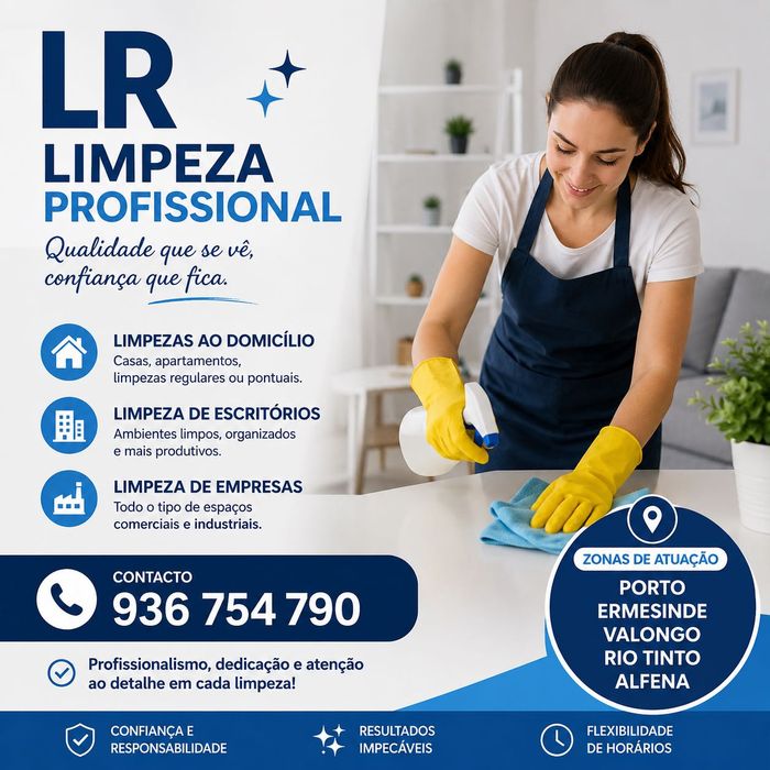 Limpezas ao domicílio & Limpeza de escritórios