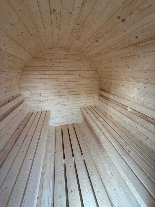 Sauna beczka ogrodowa do złożenia samodzielnego montażu drewno