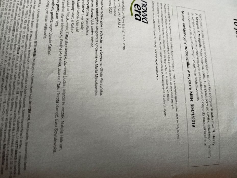 To jest chemia kl. 1 Karty pracy