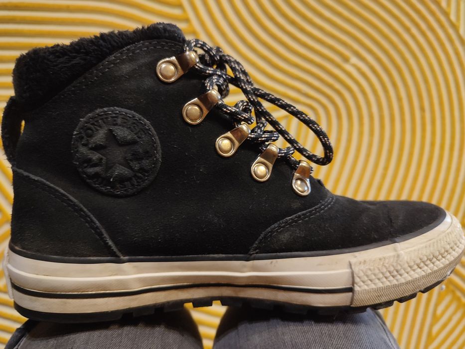 Zimowe Converse trampki skórzane 36,5 , 23 cm