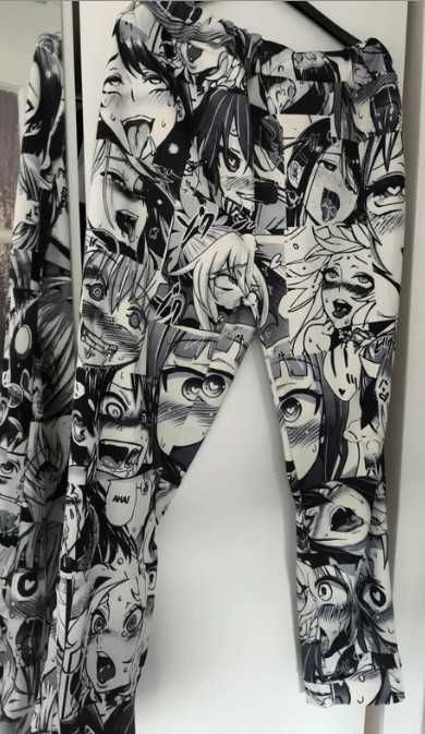 Spodnie Leginsy Manga Hentai Ahegao Anime 42 Nowe