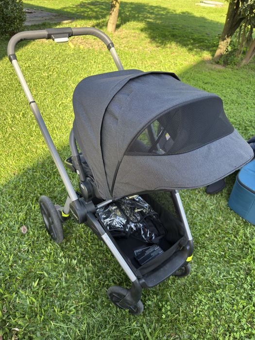 Trio + cadeira auto da marca Recaro