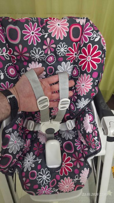 Дитячий стільчик для годування Chicco Polly 2 в 1 (0+ шезлонг) + новий чохол