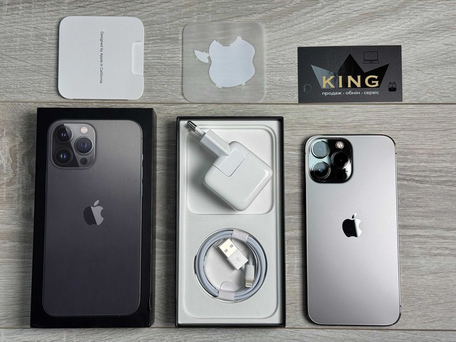 Apple iPhone 13 Pro Max 256GB Graphite Neverlock ІДЕАЛ 100% АКУМ #1745