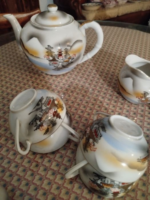 Serviço de chá em porcelana da China para 10.