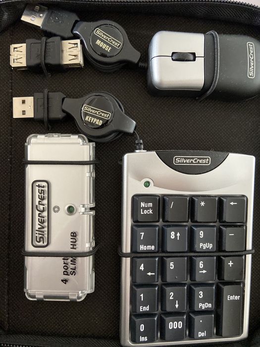 Kit usb rj45 teclado auricular