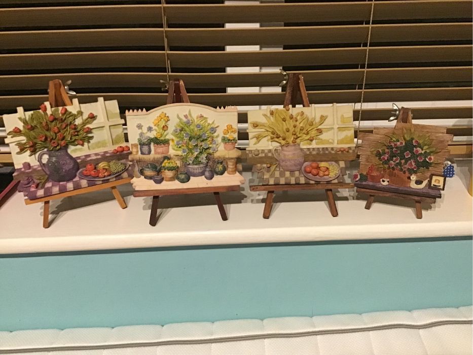 Сувенір картина натюрморт квіти фрукти кухня вінтаж