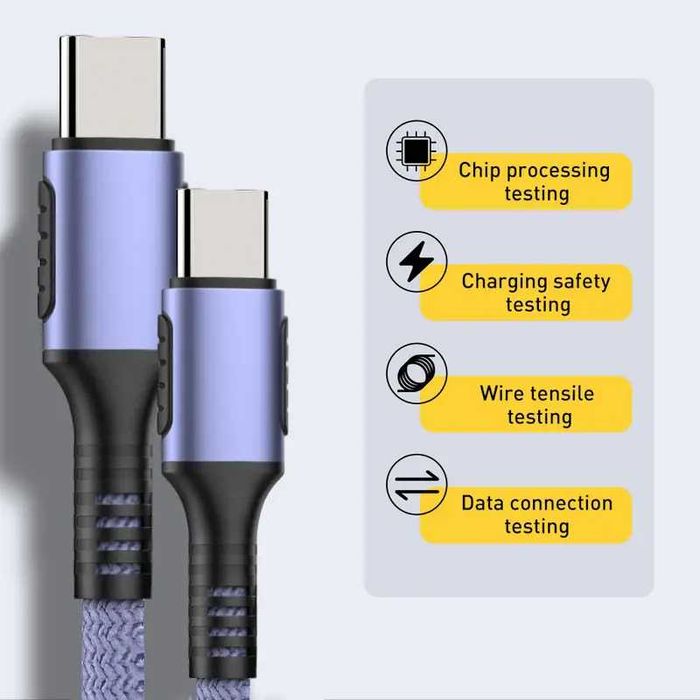 Кабель для быстрой зарядки USB-с - тype-с,60 Вт