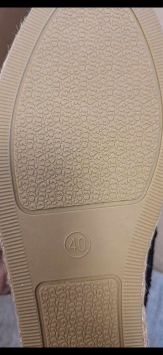 Espadryle koronkowe czarne