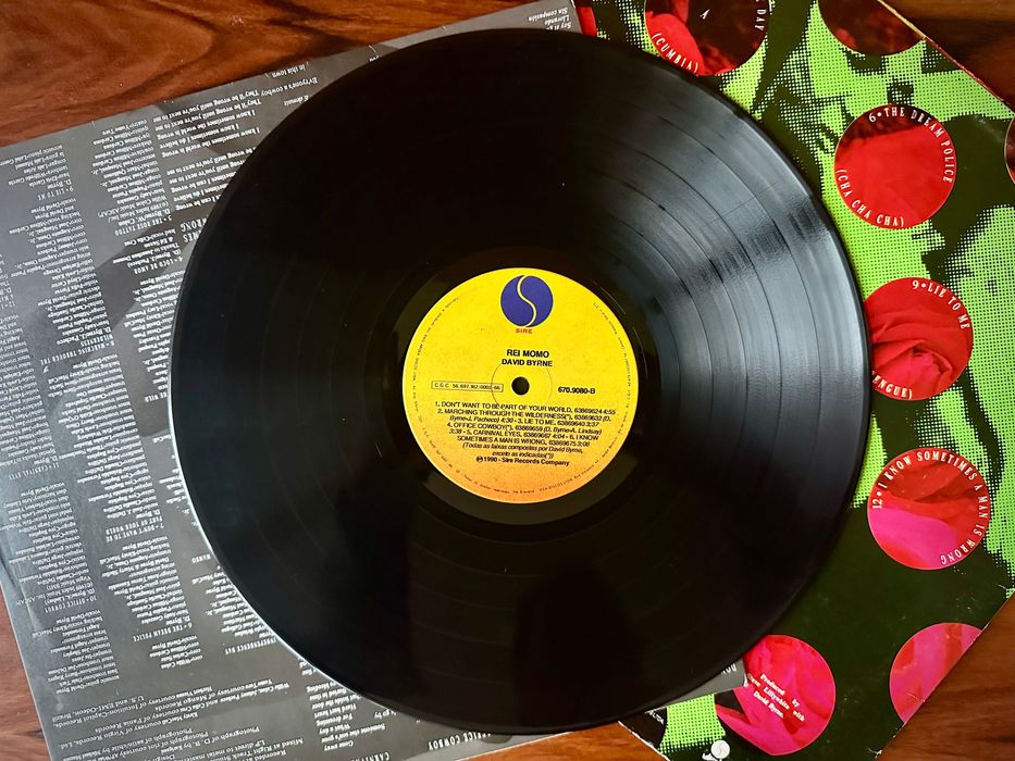 Disco vinil David Byrne - Rei Momo