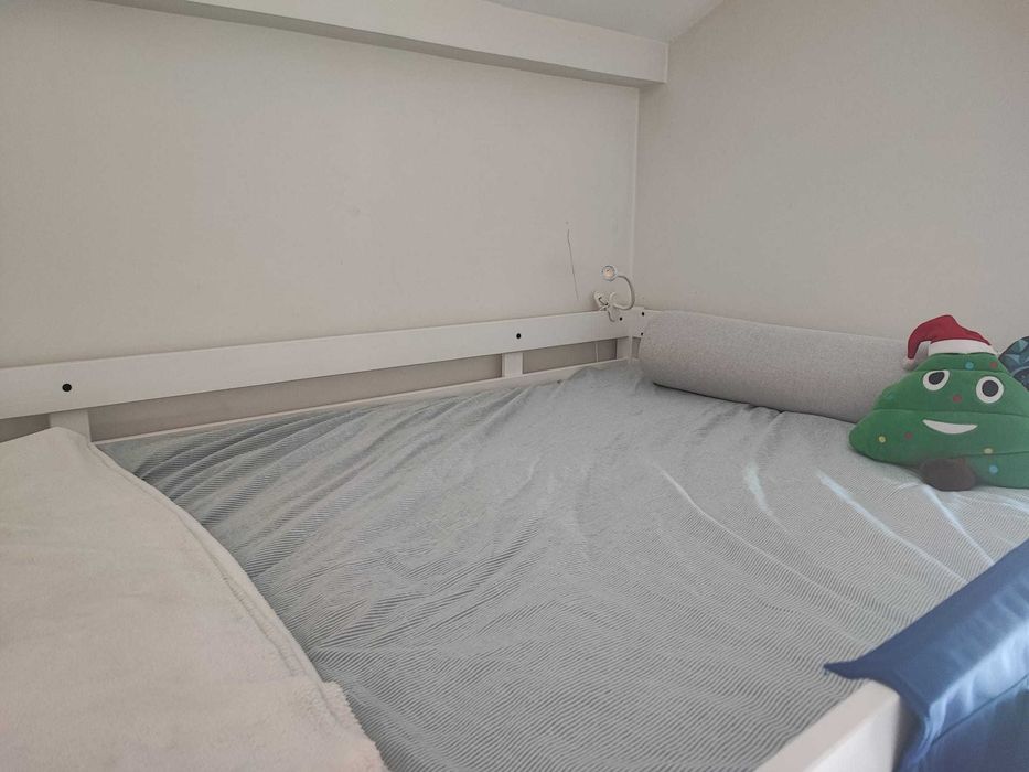 IKEA STORÅ Estrutura de cama alta, velatura branca, 140x200 cm