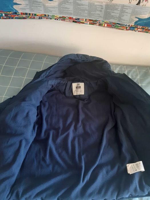 casaco azul sem mangas 13-14 anos