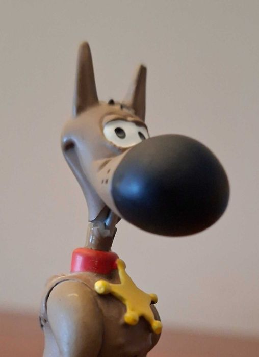 Figuras de Lucky Luke e Rantanplan. Plastoy