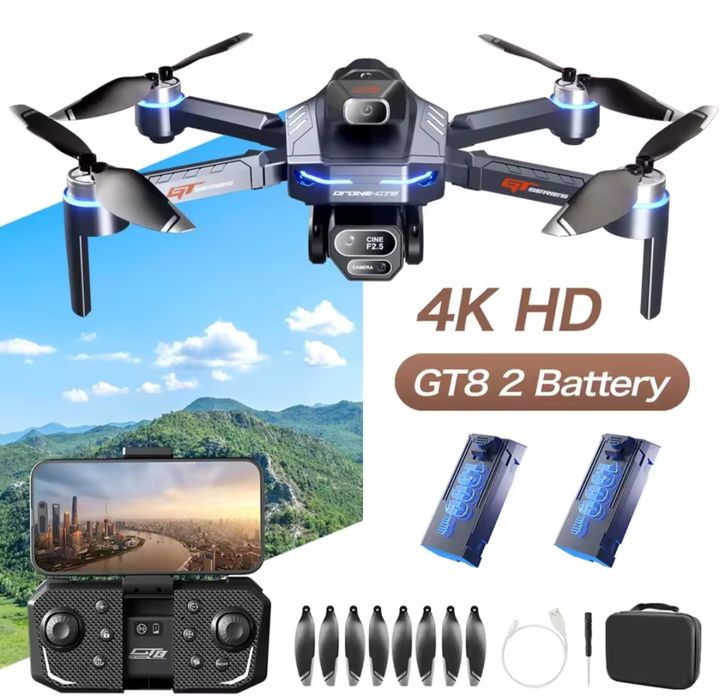 Новий GT-8 RC ДВІ БАТАРЕЇ професійний квадрокоптер