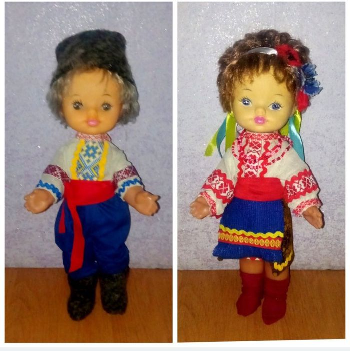Кукла СССР. Українець українка. 37 см. Вінтаж.