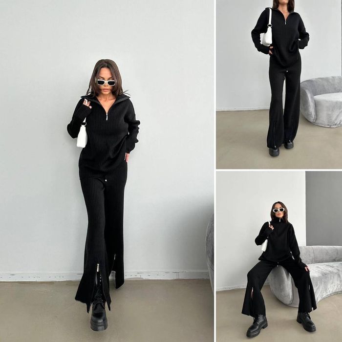 Трендові жіночі трикотажні костюми