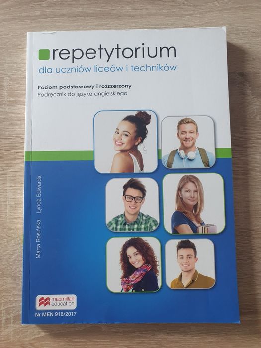 Repetytorium dla uczniów liceów I techników.  Poziom podstawowy i rozszerzony do języka angielskiego