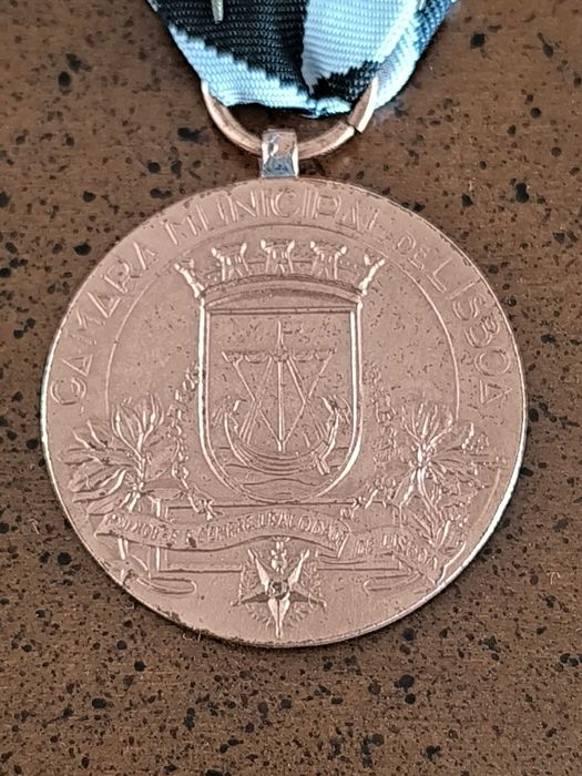 Medalha alusiva à Dedicação da Câmara Municipal de Lisboa, grau cobre