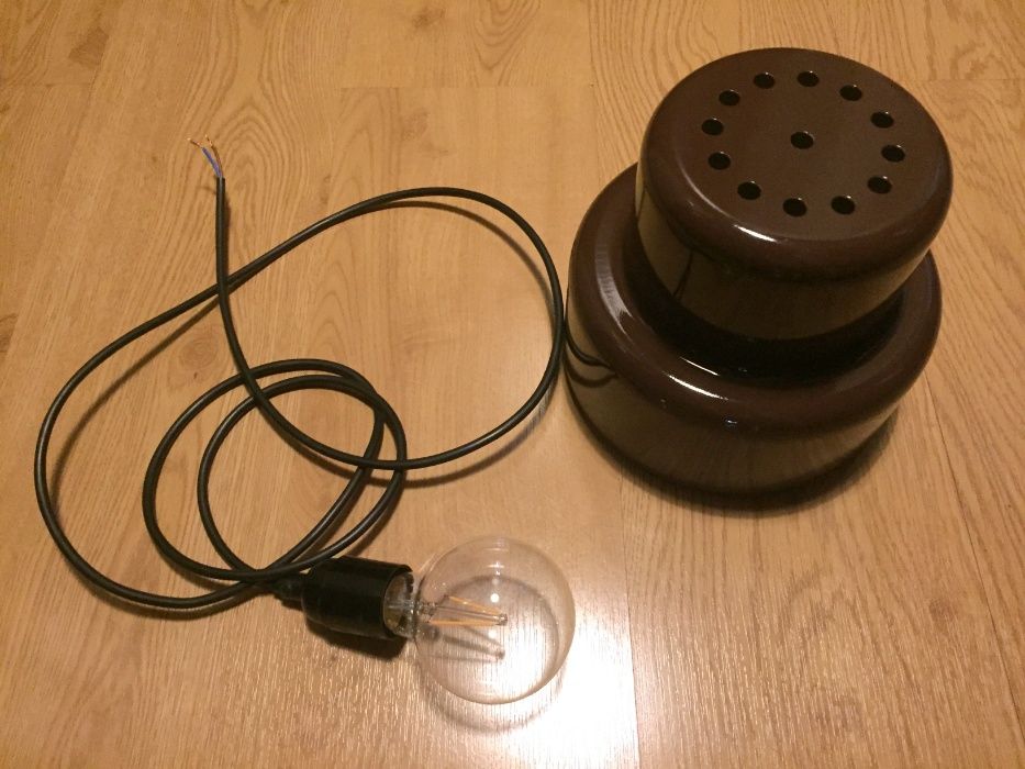 Par de candeeiros Dinamarqueses Poker mini Castanho Jo Hammerborg