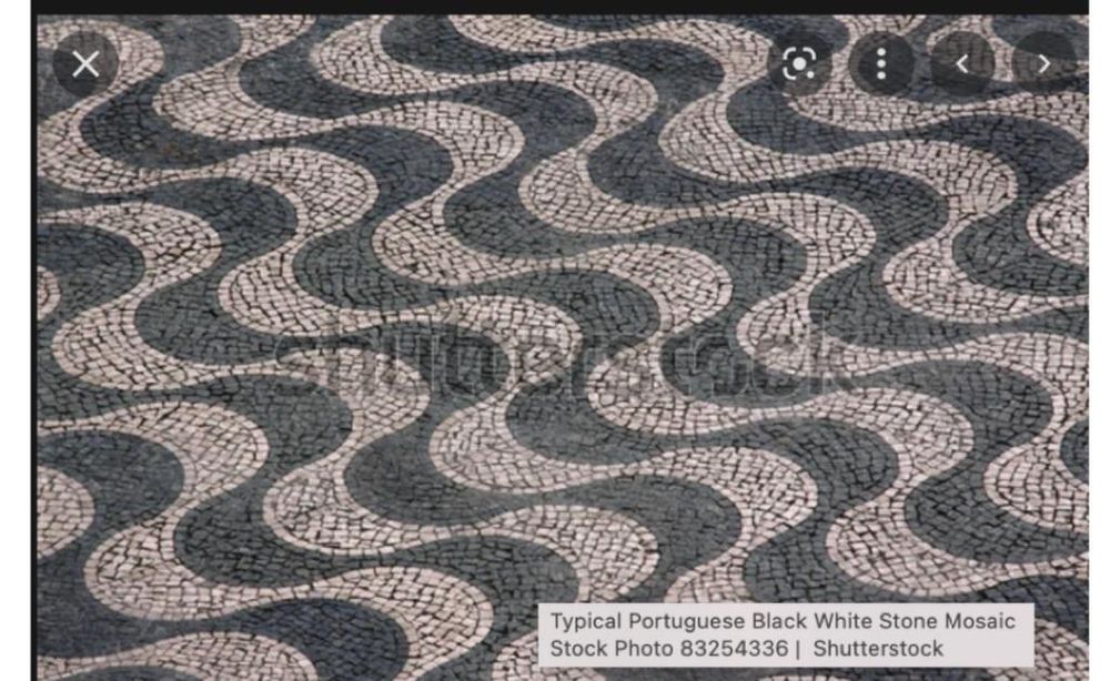 Calçada  portuguesa   lancil pave .porto ,lisboa,faro