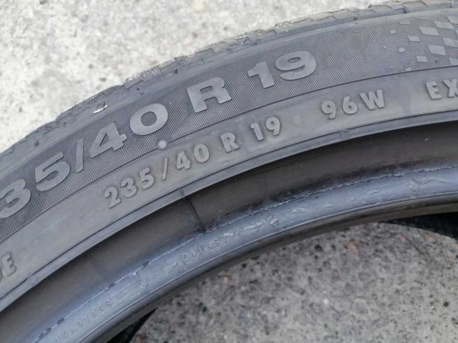 235/40 R19 96W Continental ContiSportContact3 літо 2штуки шини б/у