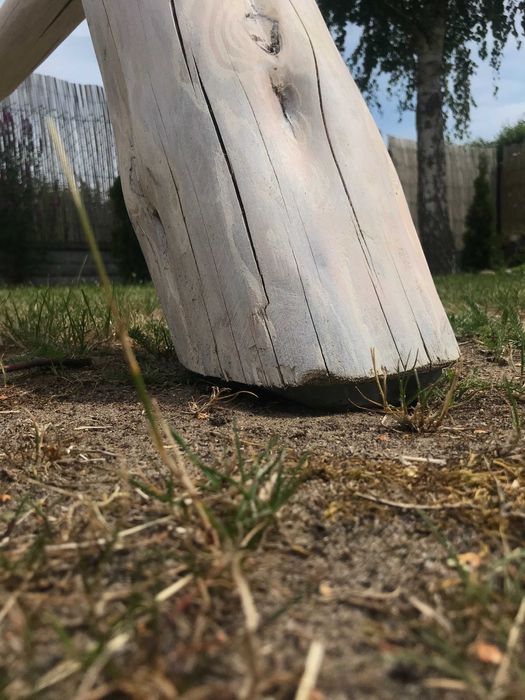 Huśtawka ogrodowa duża, drewniana