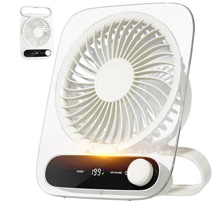 вентилятор USB Rechargeable  Personal Fan, Battery 200 Speeds Quiet