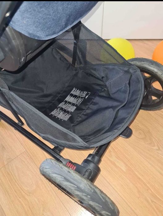 Carrinho De Passeio Joie Chrome Azul +Joie Baby Cadeira Auto I-level + base Isofix cor Gray