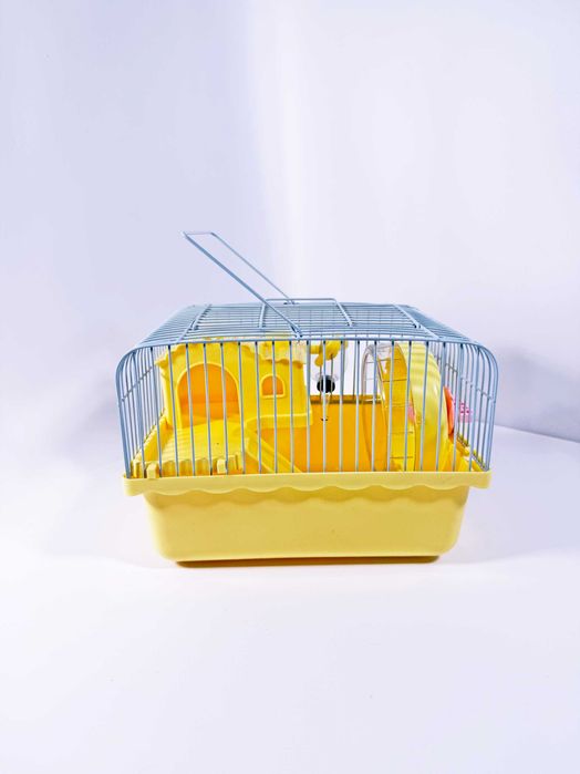 Клетка для хомяков/грызунов G09,желтая,23x15x16,5см. Компактная/яркая!