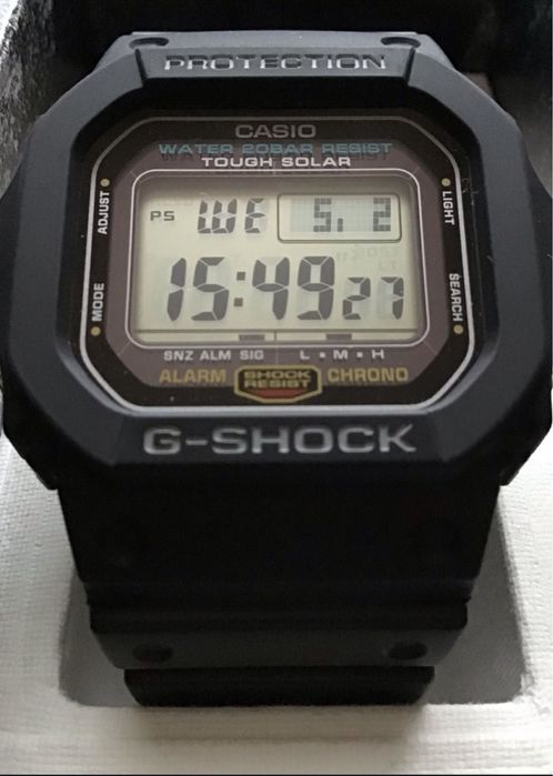Годинник Casio G-Shock The Origin G-5600UE-1DR на сонячній батареї!