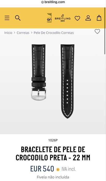 Bracelete Breitling 22/20 MM