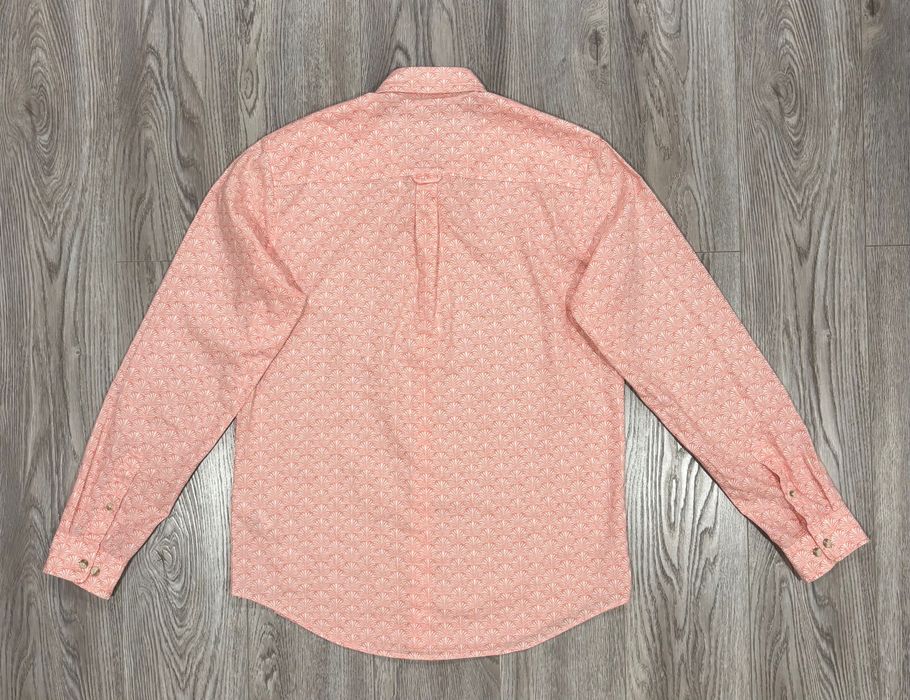 Next M Льняная Мужская рубашка m лён next некст длинным рукавом льна